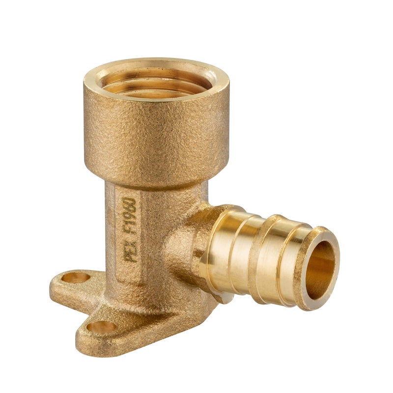 EFIELD (Pack of 10) EFIELD Pex A Expansion Brass Fittings 1/2"x 1/2" Female NPT Drop-ear Elbow ONLY For Pex-A Tubing Connection, ASTM F1960,(PEX1960116-10PCS) - Image 2
